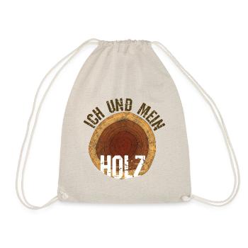 Ich und mein Holz - Turnbeutel - Natur - Vorne