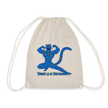 Thx U 4 la musique * Musique muscle chat en bleu - Sac de sport léger - nature - Devant