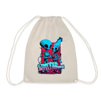 Alien Experiment T-Shirt – Funny Sci-Fi Design - Drawstring Bag - nature - Front