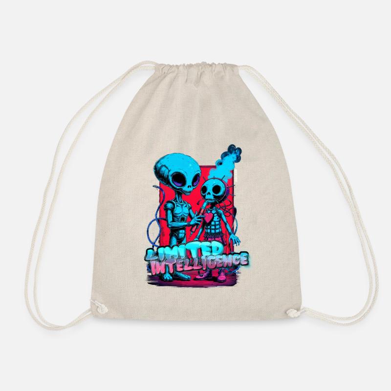 Alien Experiment T-Shirt – Funny Sci-Fi Design - Drawstring Bag - nature