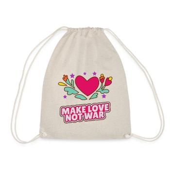 Ne fais pas la guerre à l’amour - Sac de sport léger - nature - Devant