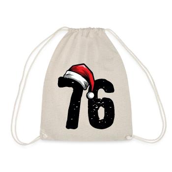 76 Nombre Noël - Sac de sport léger - nature - Devant