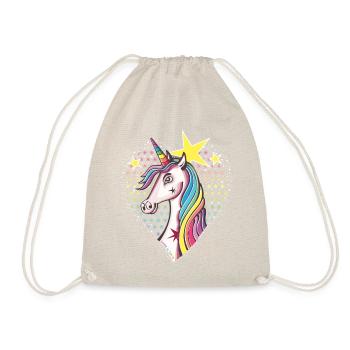 licorne étoilée - Sac de sport léger - nature - Devant