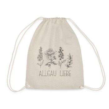 Allgäu Liebe Floral - Turnbeutel - Natur - Vorne