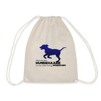 Ohne ein paar Hundehaare ist man nicht richtig - Turnbeutel - Natur - Vorne
