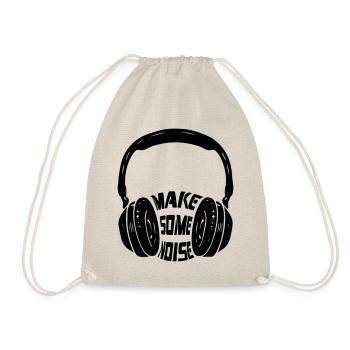 Faites du bruit avec des écouteurs | Couleur changeable - Sac de sport léger - nature - Devant