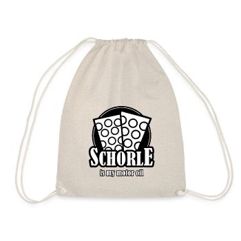 Schorle is my Motoroil Dubbeglaeser - Turnbeutel - Natur - Vorne