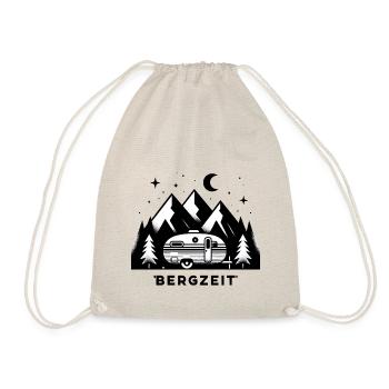 Bergzeit Camper und Sternenhimmel - Turnbeutel - Natur - Vorne