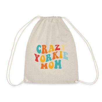 Crazy Yorkie - Gift for Mistress - Drawstring Bag - nature - Front