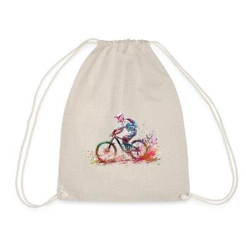BMX Fahrer #sport #bike - Turnbeutel - Natur - Vorne