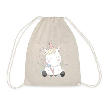 Baguette de licorne | licorne - Sac de sport léger - nature - Devant