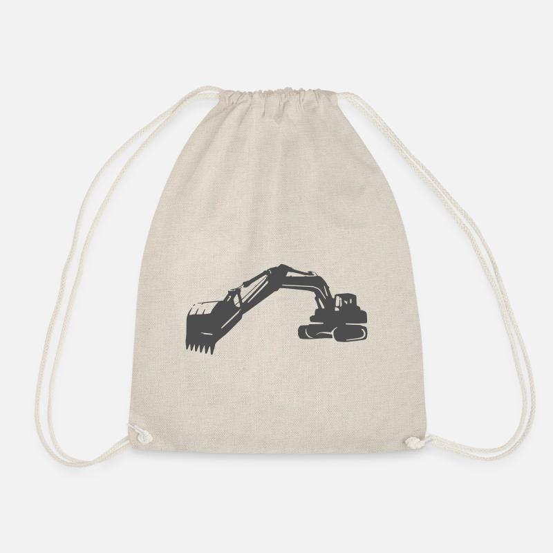 Bagger / excavator - Turnbeutel - Natur