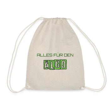 Alles für den Algo! Cooler Spruch Youtuber Twitch - Turnbeutel - Natur - Vorne