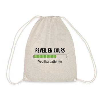 Geek En Cours De Réveil Veuillez Patienter - Sac de sport léger - nature - Devant