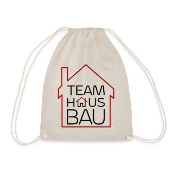 Team Hausbau - Turnbeutel - Natur - Vorne