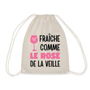 Fraîche comme le rosé de la veille - Sac de sport léger - nature - Devant