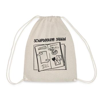Scrapbooking Designer Hobby Crafter Kreatives - Turnbeutel - Natur - Vorne