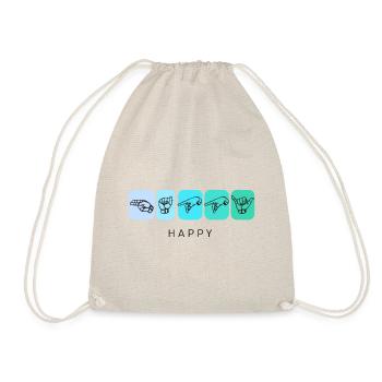 happy - DGS Streetwear - Sac de sport léger - nature - Devant
