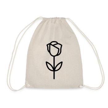 Fleur rose - Sac de sport léger - nature - Devant