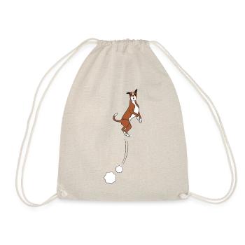 Boxer Hundesprünge - Turnbeutel - Natur - Vorne