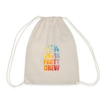 Swiss Party Crew Saying Switzerland - Drawstring Bag - nature - Front