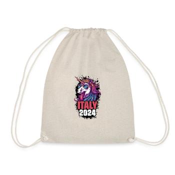 Italie 2024 Licorne - Sac de sport léger - nature - Devant