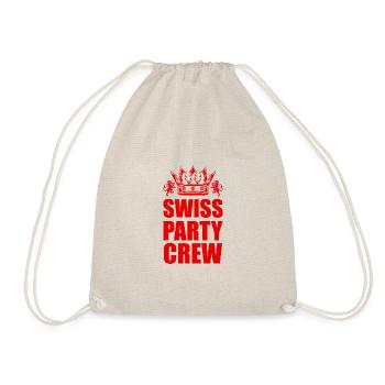 Swiss Party Crew Tour Switzerland - Drawstring Bag - nature - Front