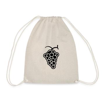Bunch of grapes - Drawstring Bag - nature - Front