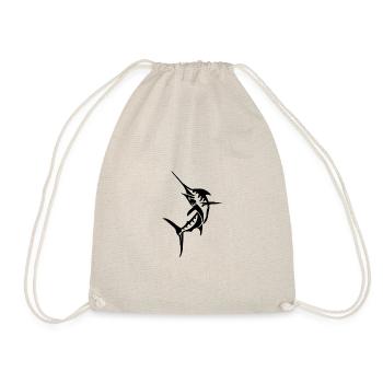 Schwertfisch Blauer Marlin Hochsee Fisch Big Game - Turnbeutel - Natur - Vorne