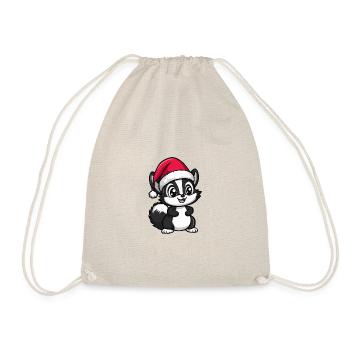 Skunk Noël mignon - Sac de sport léger - nature - Devant