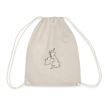 Brexit England United Kingdom Island Europe outline - Drawstring Bag - nature - Front