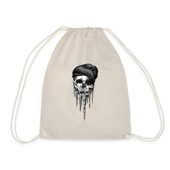 Frozen Skull - Drawstring Bag - nature - Front