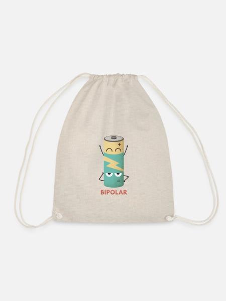 Bipolar battery - Drawstring Bag - nature