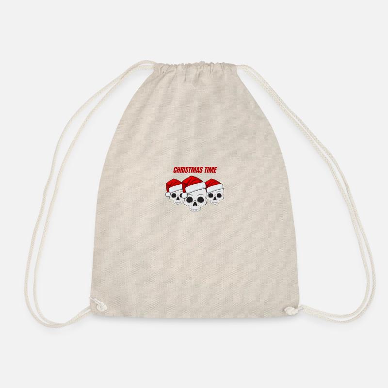 Noël avec crâne - Sac de sport léger - nature