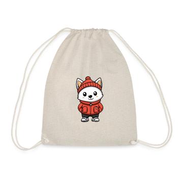 Chien Samoyède Hiver - Sac de sport léger - nature - Devant