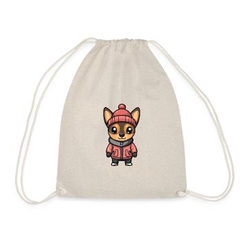 Pinscher Chien Hiver - Sac de sport léger - nature - Devant