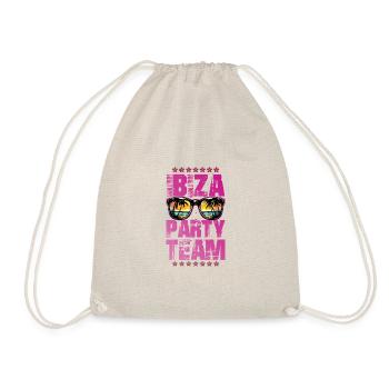 Ibiza Party Team - Drawstring Bag - nature - Front