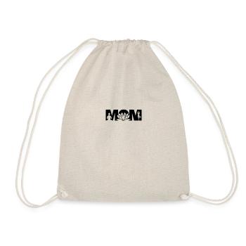 Yoga mom, yoga mommy, yoga, yoga mom, yoga mutter - Drawstring Bag - nature - Front