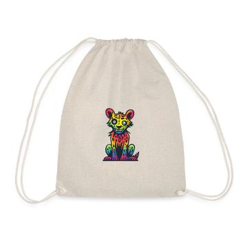 Hyena Halloween Animal - Drawstring Bag - nature - Front