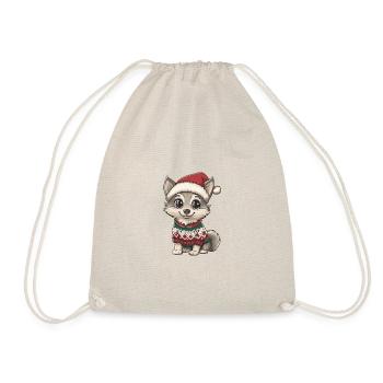 Bande dessinée de Noël loup - Sac de sport léger - nature - Devant