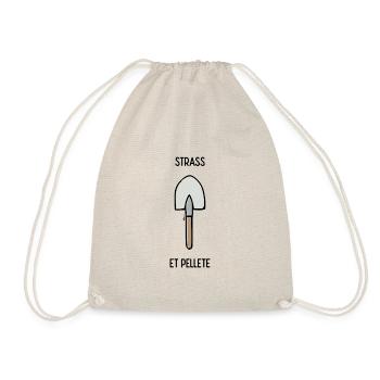 Pelle Archéologie BTP Strass Paillettes - Sac de sport léger - nature - Devant