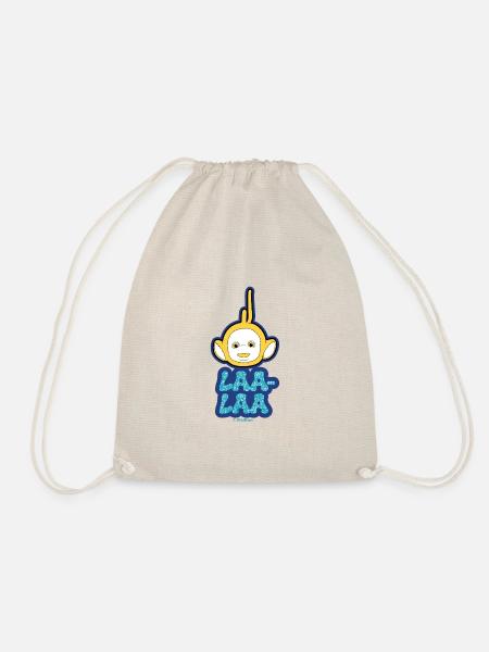 Teletubbies Laa-Laa In Pretty Glitter Design - Drawstring Bag - nature