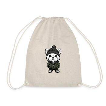 West Highland Terrier Chien Hiver - Sac de sport léger - nature - Devant