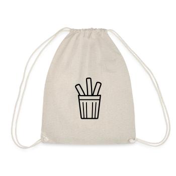French fries - Drawstring Bag - nature - Front