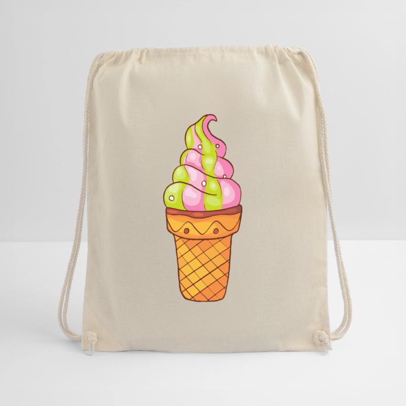 Softeis Eis Speiseeis Eiskrem Eiscreme Kugeleis Turnbeutel