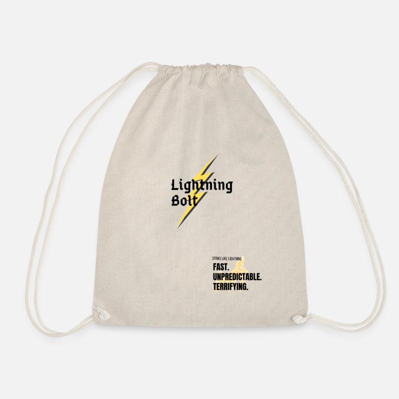 Lightning Bolt- Modernes Design - Turnbeutel - Natur