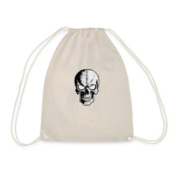 Rockmusik Totenkopf - Turnbeutel - Natur - Vorne