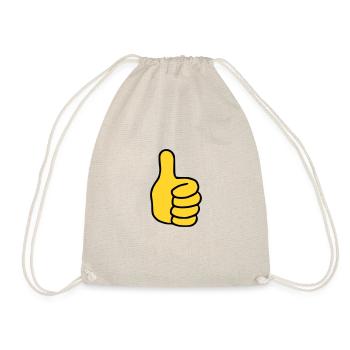 Emoji Pouce vers le haut Couleur de l’esquisse - Sac de sport léger - nature - Devant