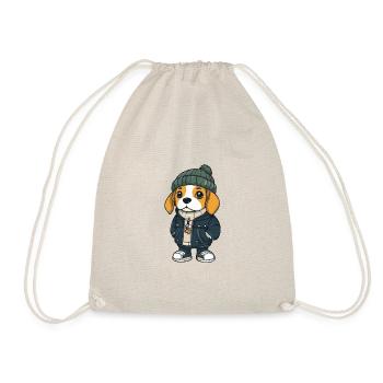 Beagle Chien Hiver - Sac de sport léger - nature - Devant