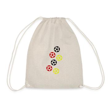 Soccer Germany Ball - Drawstring Bag - nature - Front